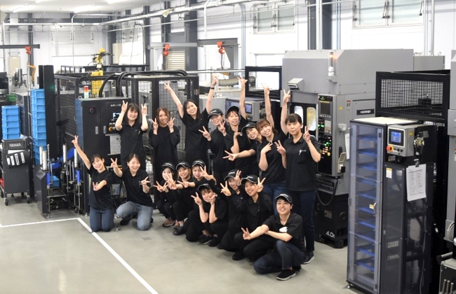 山田製作所の全従業員のうちの７割が女性