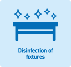 Disinfection of fixtures