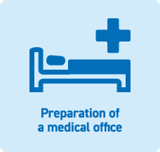 Preparation of a medical office