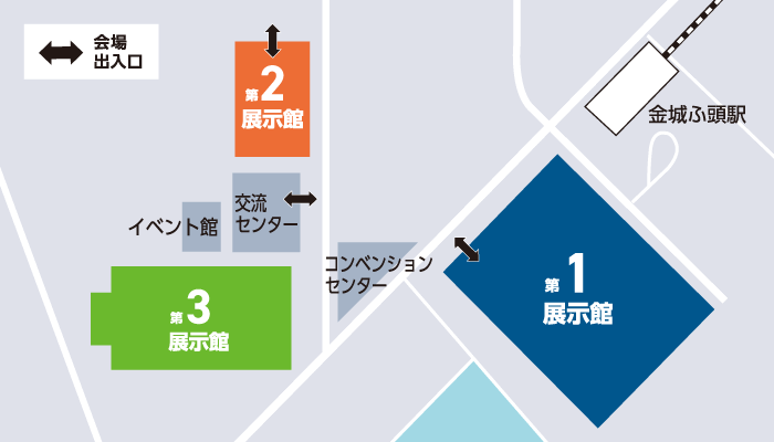 会場全体の簡易地図
